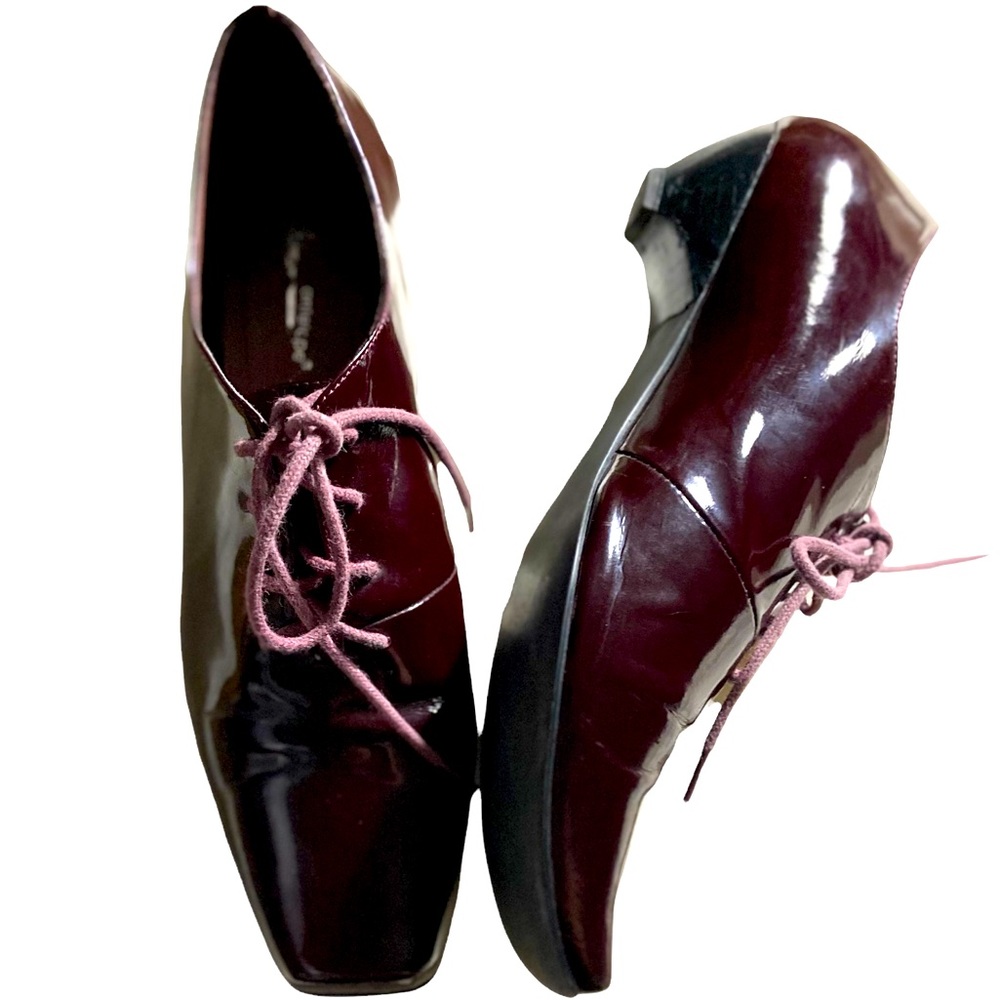 Antelope lace-up patent Oxford shoes